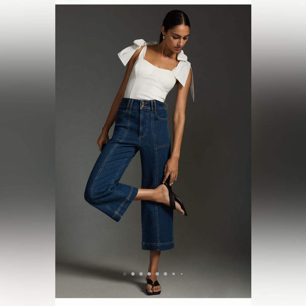 NWOT Pilcro Skipper Seamed High Rise Crop Jean 24p
